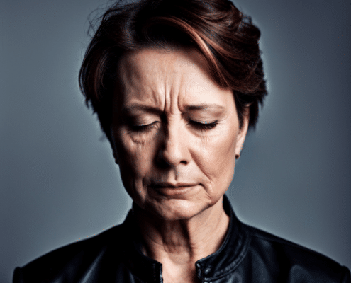 woman with thyroid disease in menopause